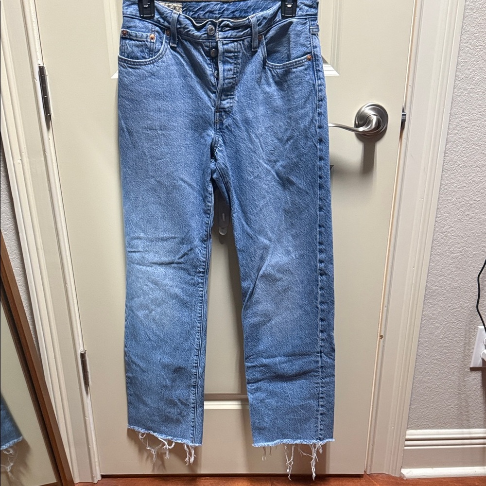 Levi's Light Blue Straight Leg Jeans